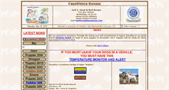 Desktop Screenshot of casablancakuvasz.com