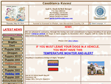 Tablet Screenshot of casablancakuvasz.com